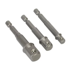 Sealey Socket Adaptor Set 3pc Power Tool Kit For Cordless Drills AK4929 - Picture 1 of 4