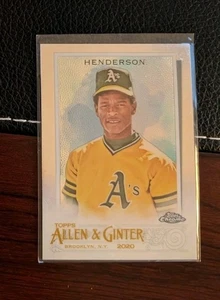2020 Topps Allen and Ginter Chrome #35 Rickey Henderson Athletics - Picture 1 of 1