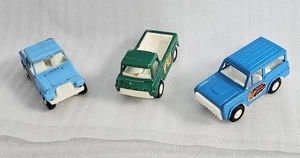 Tootsie Jeepster Bronko Pick-up Tootsie Toy Chicago USA Lot of 3 Cars Vintage - Picture 1 of 13