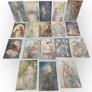 18 Vtg Sulamith Wulfing Art Cards Post Cards Collectibles Holiday Knight Ravens - Picture 1 of 11