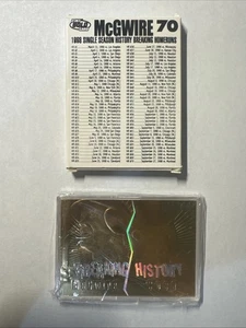 1998 Sammy Sosa Mark McGwire - Bleachers 23k Gold Card Breaking History - Picture 1 of 3