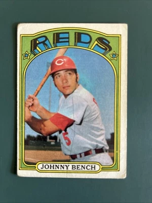 1972 Topps - Johnny Bench #433 Cincinnati Reds Salón de la fama en muy buena condición - Muy bueno Foto 1 de 2