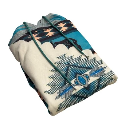 Sudadera con capucha pulóver étnica azteca occidental manga larga para mujer talla M bolsillo Foto 1 de 4