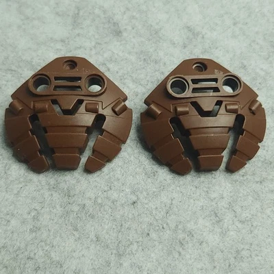 LEGO Bionicle Shield 41662 Brown 5x5 with Triple Blasters Qty 2 Vintage - Image 1 of 4
