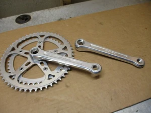 Vintage Sugino Super Maxy Crankset - 52/42 Road Tour Crank 170mm Arms Japan - Picture 1 of 9