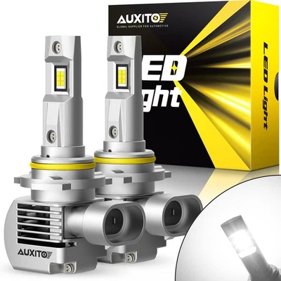 2X AUXITO 9005 HB3 LED Headlight Bulbs 6000K Xenon White High Beam White Q16 EXC - Image 1 of 4