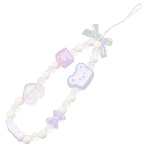 Cordon de téléphone portable bijoux chaîne de perles bracelet perles charme mignon - Photo 1/12
