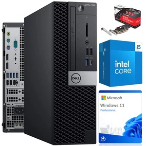 Gaming-Computer für Gamer DELL 7060 SFF i5-8500 32GB 480GB RX 6400 WIN11 - Zdjęcie 1 z 13