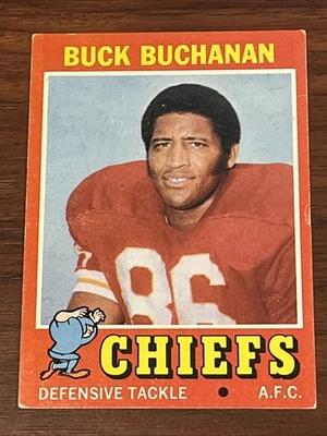 Topps Football Buck Buchanan #13 1971 Kansas City Chiefs 1971BB7 Foto 1 de 3