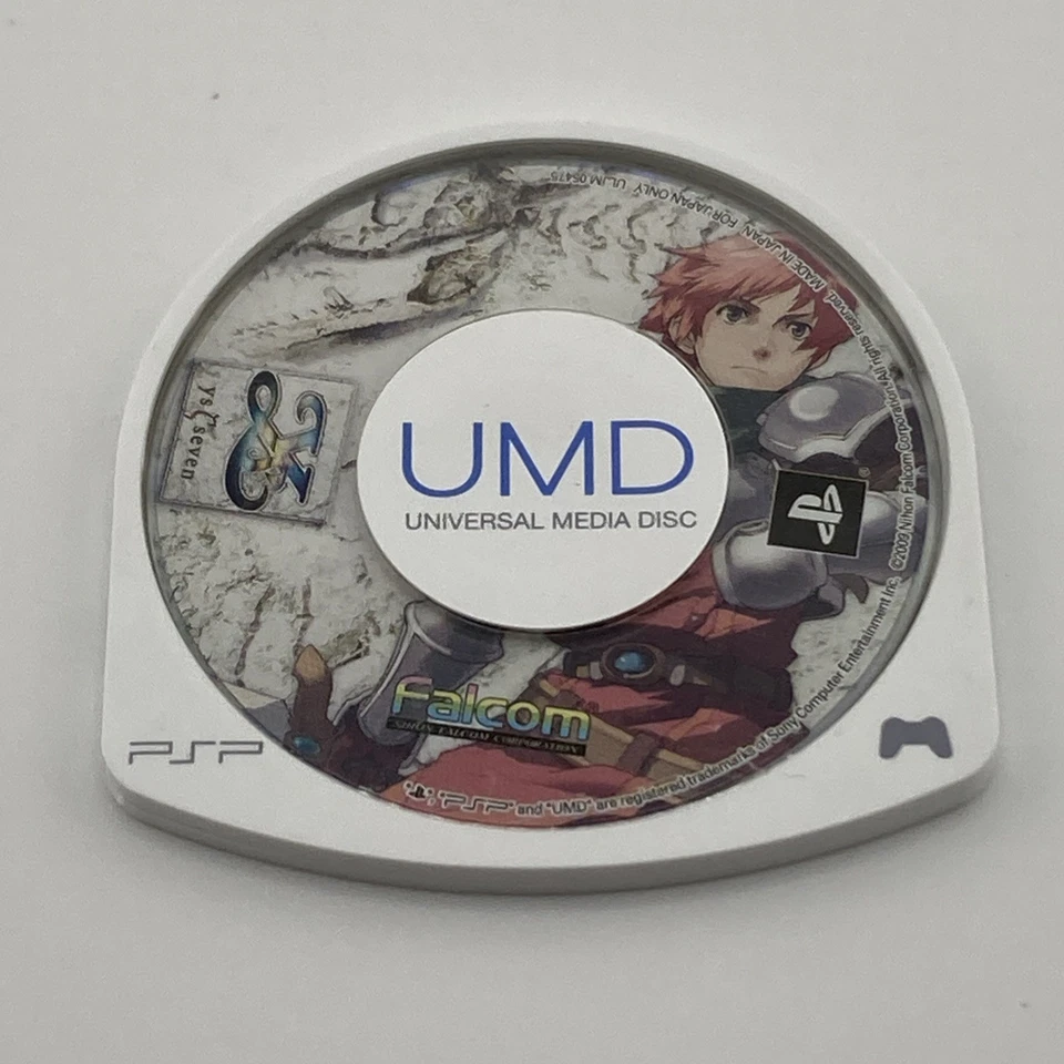 PSP Japón Importación - Ys 7 Seven - Solo disco - Vendedor de EE. UU. Foto 1 de 1