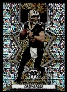 2022 Mosaic #144 Drew Brees No Huddle Silver Prizm SAINTS - Picture 1 of 2