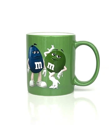 Vintage M&M’s Green Ceramic Mug with Blue & Green Characters 2021 12oz - Image 1 of 4
