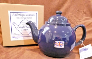 GENUINE COBAL BETTY, Red Clay, Rockingham Glaze, 8 Cup Tea Pot, MADE IN ENGLAND - Picture 1 of 8