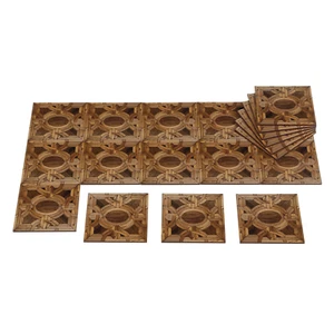 Dolls House Parquet Floor Miniature 1:12 Flooring Dollhouse Accessories 9PCS - Picture 1 of 7
