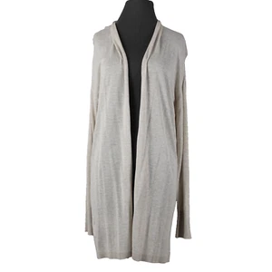 Ann Taylor NEW $70 Tan Sheer Draped Collar Long Sleeve 100% Viscose Wrap Jacket - Picture 1 of 14