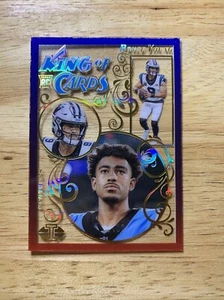 2023 Panini Illusions Bryce Young King of Cards Red & Blue 6/15 SP Acetate RC - Picture 1 of 12