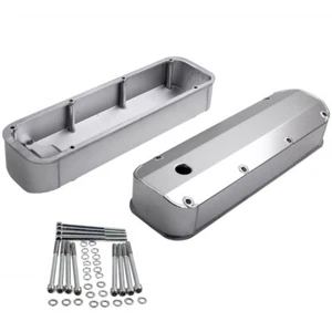 Aluminum Tall Valve Covers Retro Finned Polished For Ford 429 460 Engines - Bild 1 von 12
