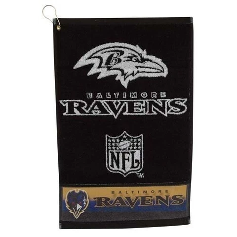 NFL Baltimore Ravens Jacquard Golf Towel 25" x 15" Cover