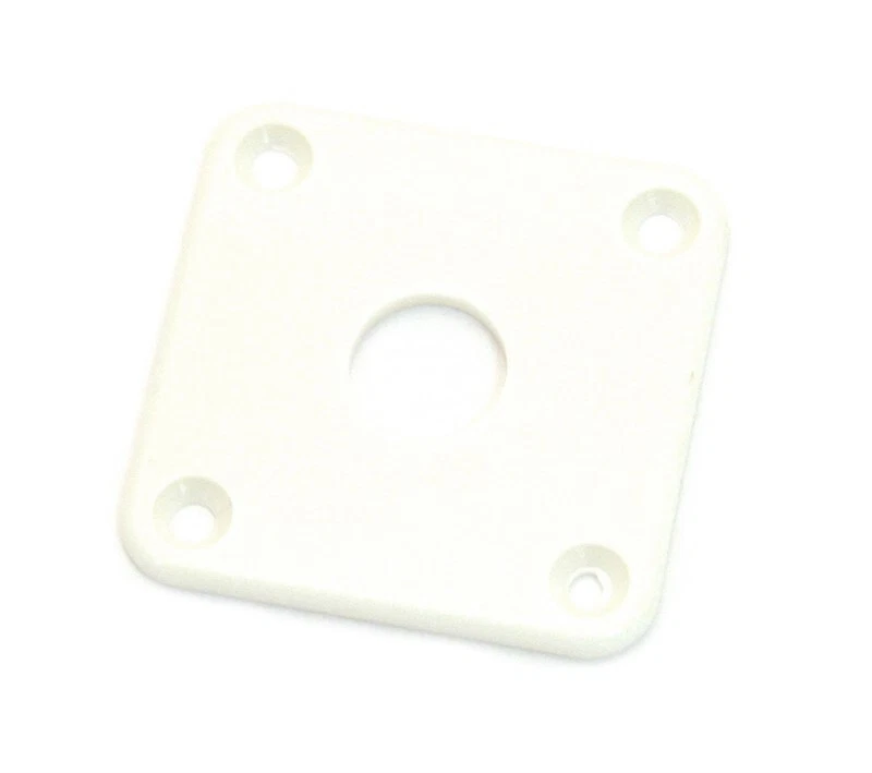 NOVO - Placa Jack para Gibson Les Paul - PLÁSTICO BRANCO - Imagem 1 de 1
