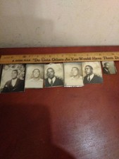 African american photobooth photo lot of 6 males