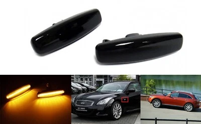 2 дымчатых светодиодных габаритных фонаря для Nissan Pathfinder Infiniti M35 M45 G35 - Изображение 1 из 4