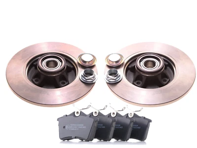 PARA PEUGEOT 308 1.4 1.6 2.0 HDi DISCOS DE FREIO TRASEIRO ROLAMENTO DE RODA ALMOFADAS DE ANEL ABS - Imagem 1 de 4