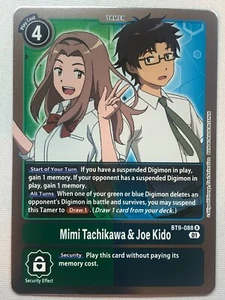 Digimon X Record Mimi Tachikawa & Joe Kido BT9-088 R NM/M - Picture 1 of 1