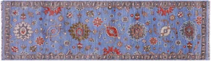 2 Fuß 7 Zoll x 8 Fuß 8 Zoll Läufer Türkischer Oushak Handgefertigter Wollteppich - Q15486 - Bild 1 von 8