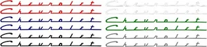 Chevy small block valve cover decals 1 left and 1 right 283 327 305 350 - Picture 1 of 10