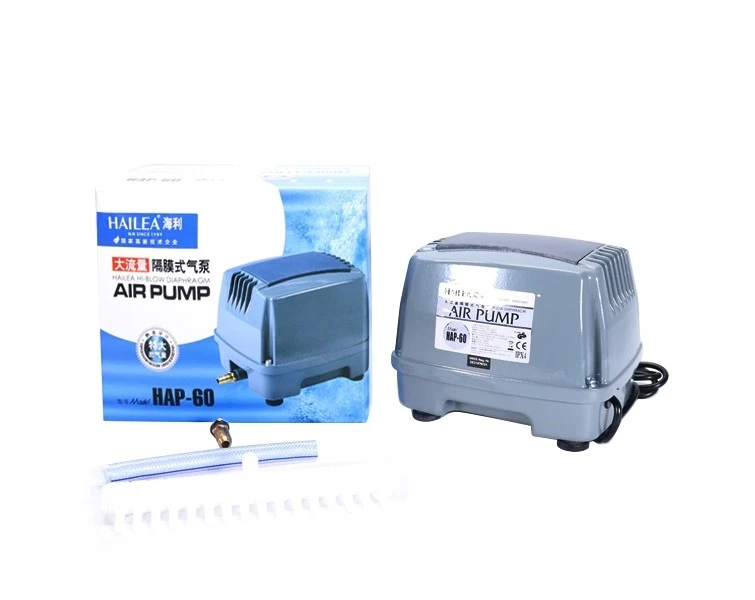 Hailea Hi-Blow HAP-60 Membranpumpe Luftpumpe Sauerstoffpumpe Koiteich 60 l/min