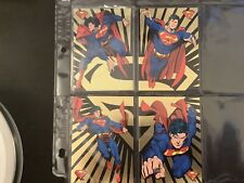 1993 Return of Superman Gold Foil Puzzle SubSet! SP1-SP4! Lenticular! (9 cards)