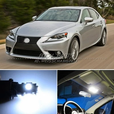 Kit de paquete interior de 10 luces LED blancas de xenón para Lexus IS250 IS350 IS F K123 Foto 1 de 2