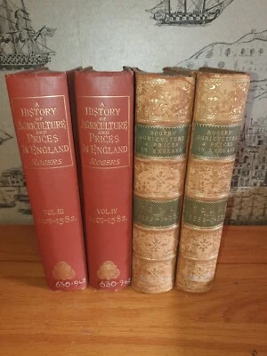 1866 A HISTORY OF AGRICULTURE & PRICES IN ENGLAND 1259-1582 BY ROGERS 4 VOLS * - Image 1 of 4
