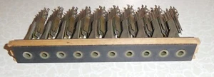 Alte Stöpsel Klinken Steckerleiste Holz POST Wähleramt Telefon 10-teilig - Bild 1 von 4