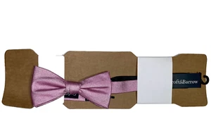 Pink Bow Tie Prom NEW Croft And Barrow Adjustable Pre Tied Homecoming Textured - Picture 1 of 18