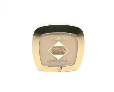 1 x L'OREAL GLAM BEIGE HEALTHY GLOW POWDER / PUDER, MEDIUM LIGHT / MEDIUM CLAIR