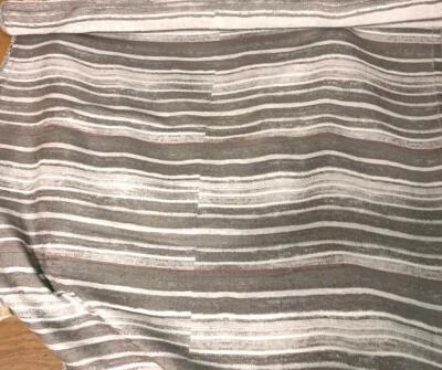 PANELES DE ALMOHADA ULTRA CEPILLADOS RAYAS GRIS Y BLANCO TELA 100% ALGODÓN 16" X 45" Foto 1 de 4