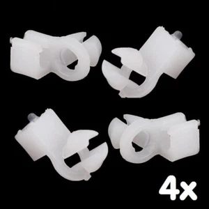 High Quality Car Door Hole Door Lock Fastener Rod Clip Pack of 4 White - Picture 1 of 12