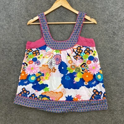 Top Peace Angel para mujer talla M mediano multicolor floral sin mangas 49024 Foto 1 de 4