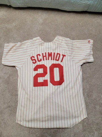 Vintage Majestic Philadelphia Phillies Mike Schmidt  Jersey Cooperstown Large Cover