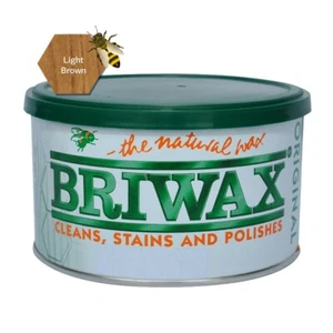 Briwax Light Brown Furniture Wax Polish Cleans, Stains & Polishes, 16 Oz. - Picture 1 of 1