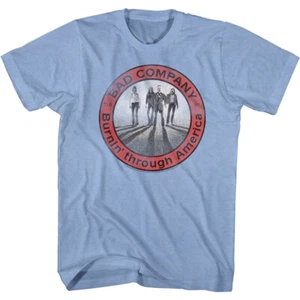 Bad Company Burnin Through America Men's T Shirt Official Band Merch - Picture 1 of 5