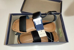 Sandalias Universal Thread Becca Tachonadas con Correa al Tobillo para Mujer Talla 6 1/2 Negras ¡NUEVAS! - Imagen 1 de 5