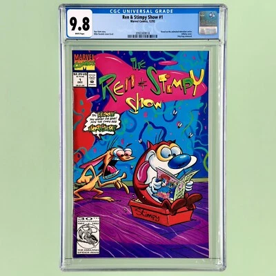 Ren & Stimpy Show #1 (CGC 9.8) 1992, Based on the 90's Nickelodeon Show - Image 1 of 4