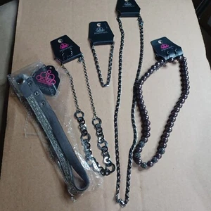 Collana bigiotteria lotto 5 pezzi paparazzi con orecchini bracciale (A) - Foto 1 di 6