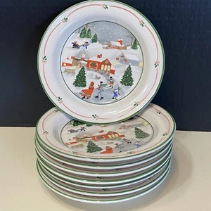 Platillos nocturnos silenciosos Sango Joan Luntz Navidad 6-1/2" conjunto de 4 - Imagen 1 de 7