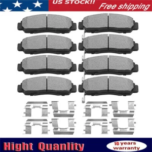 8Pcs Complete Front & Rear Ceramic Brake Pad Kit for Acura CSX TSX Honda Accord - Picture 1 of 5
