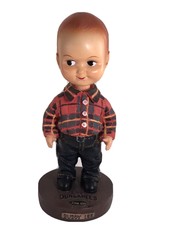 BUDDY LEE Dungarees JEANS Bobble Head DOLL Advertising Since 1889 CAN’T BUST’EM