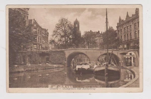 Postcard / Postkarte / AK +/- 1921 Nederland Utrecht Oudegracht met Bakkerbrug - Imagen 1 de 2