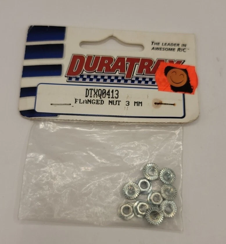 Duratrax Flanged 3mm Serrated Nut Rc Hardware Vintage Rc DTXQ0413 - Image 1 of 1